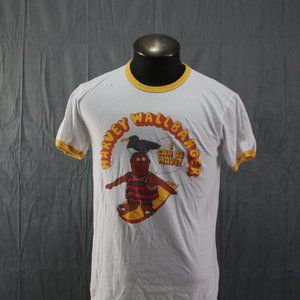 Vintage Graphic T-shirt - Harvey Wallbanger Surfer Graphic - Men's Medium